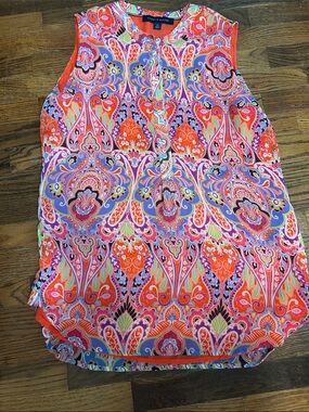 Tommy Hilfiger Orange & Purple Paisley Sleeveless Camisole